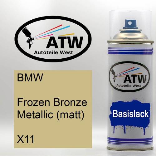 BMW, Frozen Bronze Metallic (matt), X11: 400ml Sprühdose, von ATW Autoteile West.